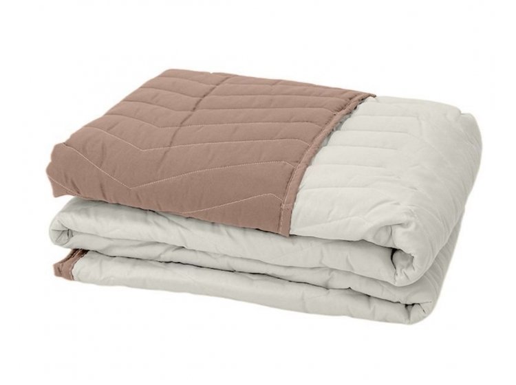 Покрывало стеганое ArCloud. ZigZag Rainy Day+Taupe Grey