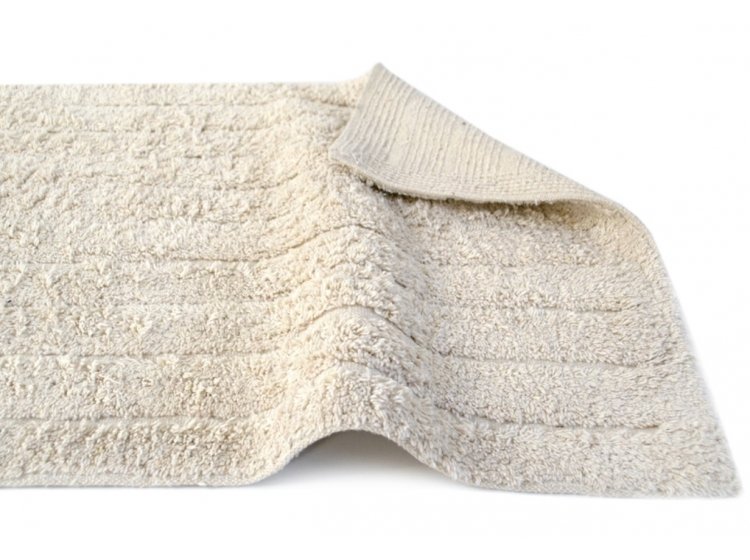 Набор ковриков Shalla. Хлопок Dax ekru молочного цвета