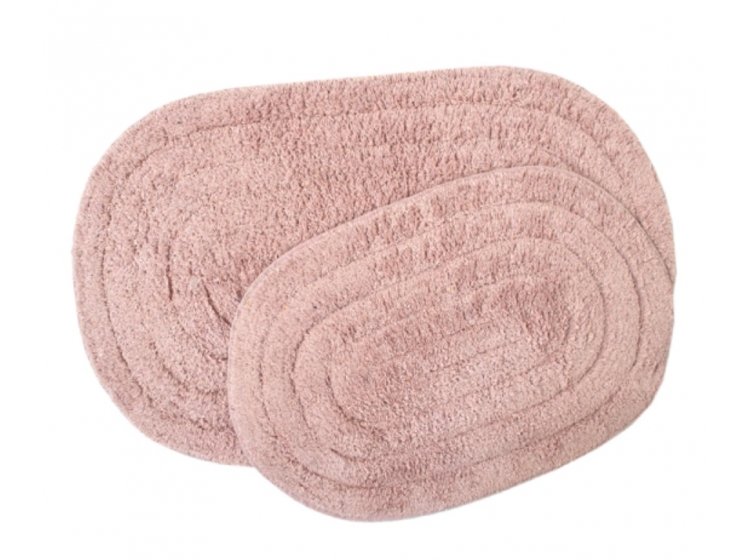 Набор ковриков Shalla. Хлопок Edna gul розового цвета