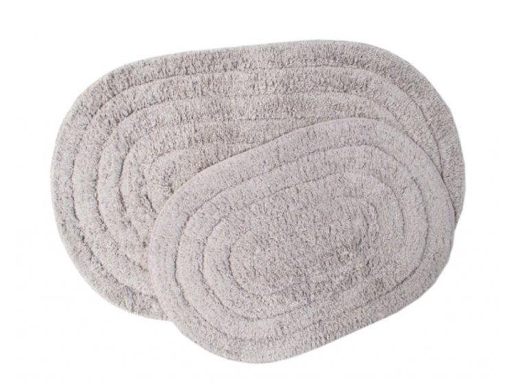 Набор ковриков Shalla. Хлопок Edna lila лилового цвета