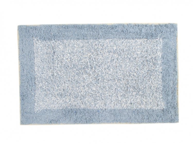Набор ковриков Shalla. Хлопок Fabio mavi голубого цвета