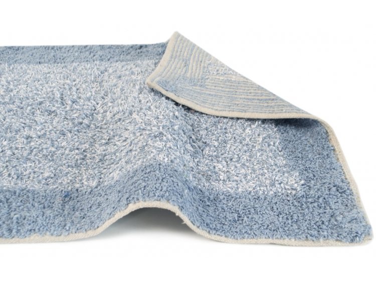 Набор ковриков Shalla. Хлопок Fabio mavi голубого цвета