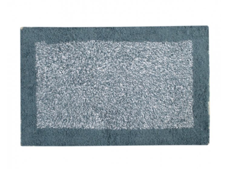 Набор ковриков Shalla. Хлопок Fabio petrol mavisi синего цвета