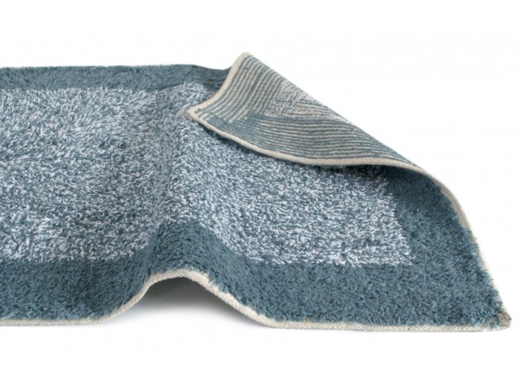 Набор ковриков Shalla. Хлопок Fabio petrol mavisi синего цвета