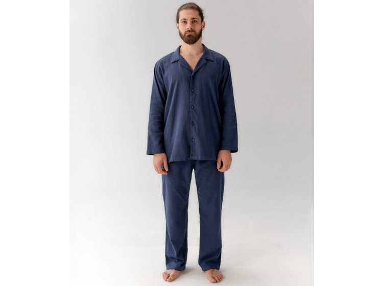 Пижама мужская Lotus Home. Porta синего цвета