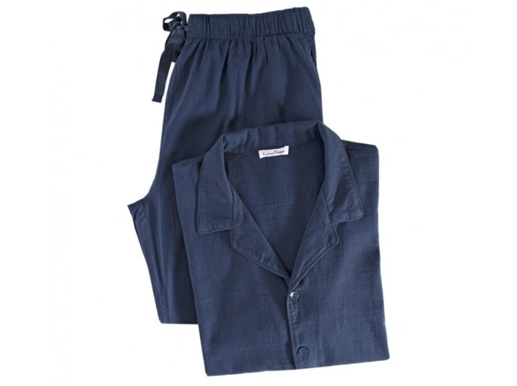 Пижама мужская Lotus Home. Porta синего цвета