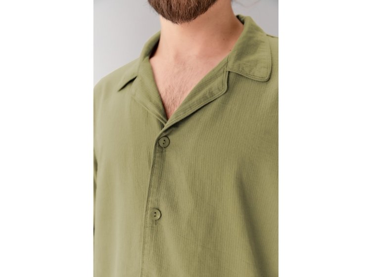 Пижама мужская Lotus Home. Porta оливкового цвета