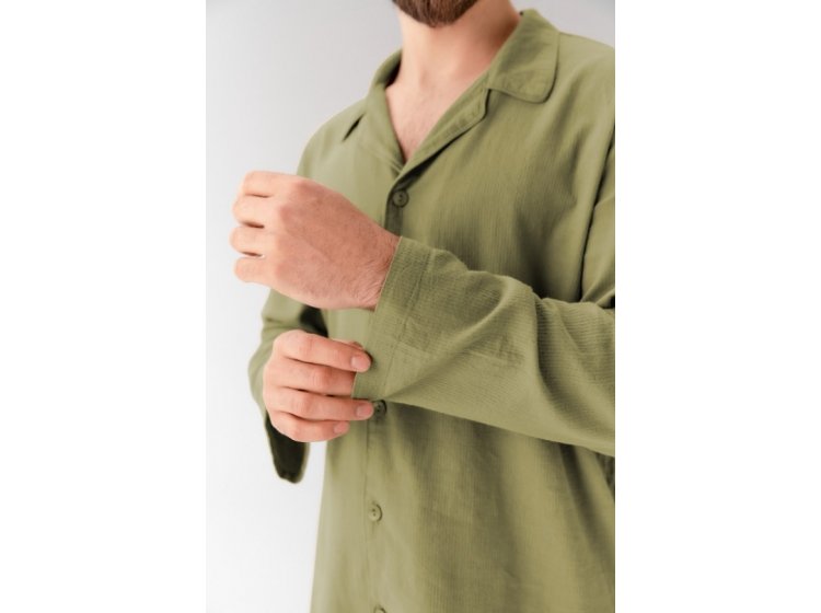 Пижама мужская Lotus Home. Porta оливкового цвета