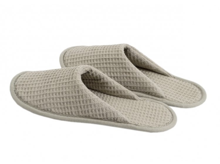 Тапочки вафельные Lotus Home. Waffle kahve