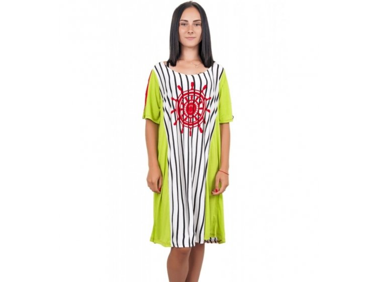 Туника Sccalla. Вискоза 2114 салатовая вставка