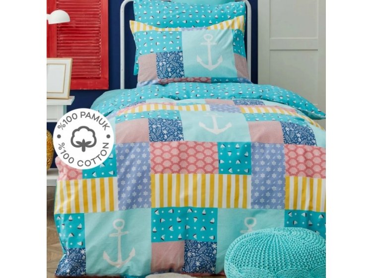 Подростковое постельное белье Nautica Home. Ранфорс Patch