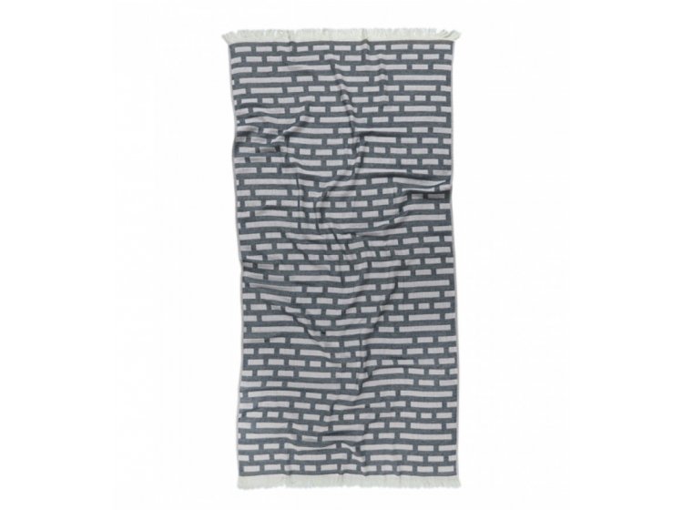 Полотенце жаккардовое Buldans. Palmira siyah черного цвета