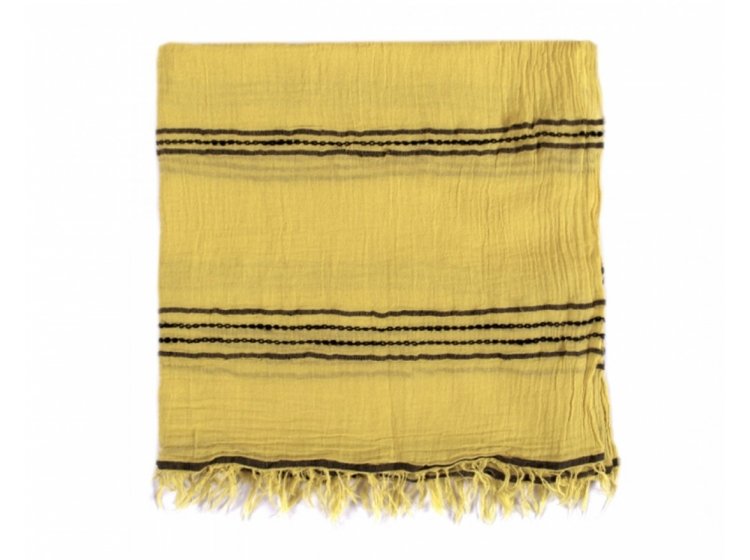 Полотенце пляжное Buldans. Pareo lemon лимонного цвета