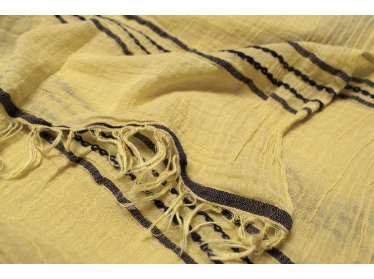 Полотенце пляжное Buldans. Pareo lemon лимонного цвета