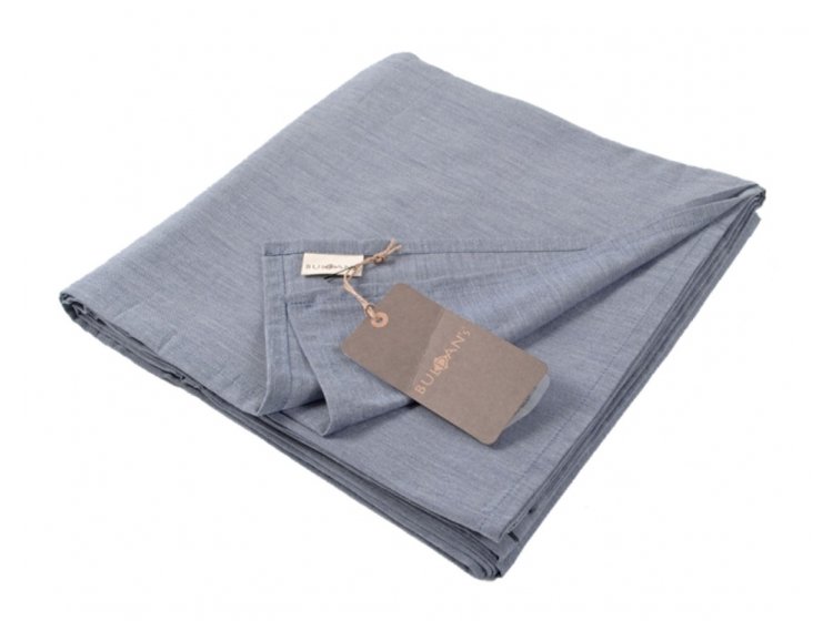 Простынь Buldans. Лиоцелл/хлопок Esinti navy синего цвета