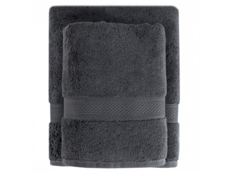 Полотенца махровые Lotus Home. Grand soft twist antrasit
