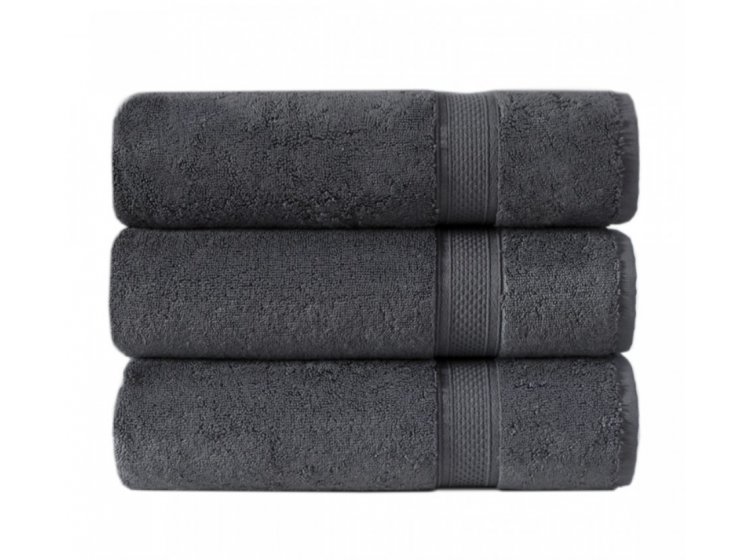 Полотенца махровые Lotus Home. Grand soft twist antrasit