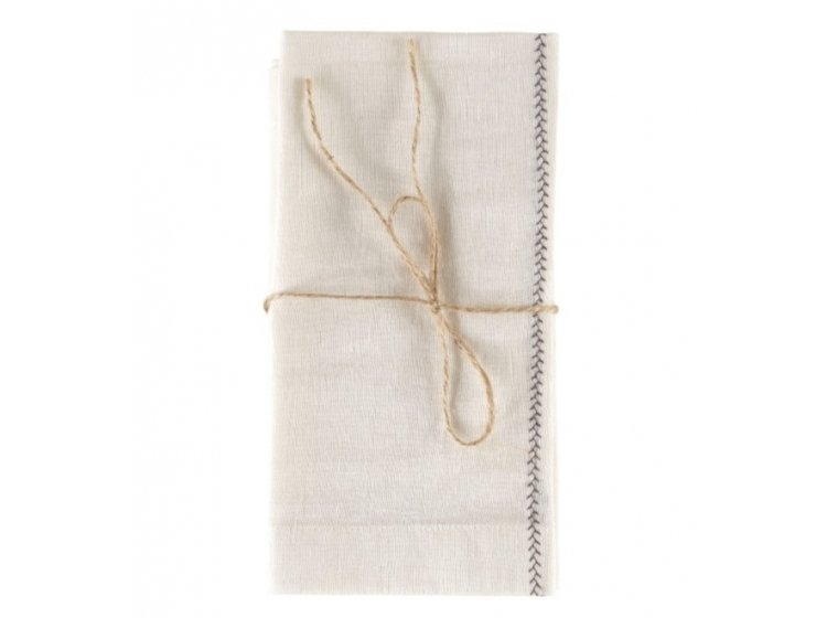 Набор кухонных салфеток Lotus Home. Benna off white кремового цвета