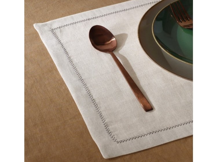 Набор кухонных салфеток Lotus Home. Benna off white кремового цвета