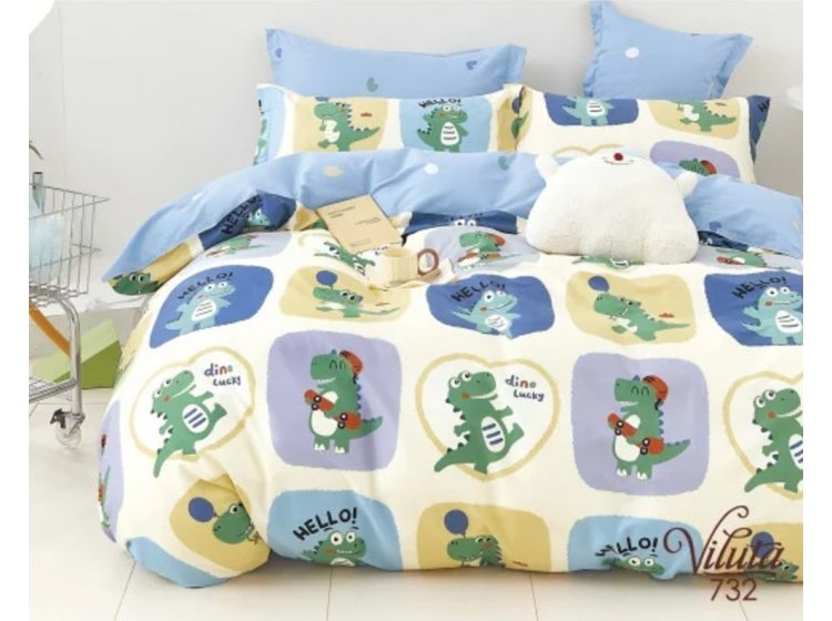Подростковое постельное белье Viluta. Сатин 732 Динозаврики