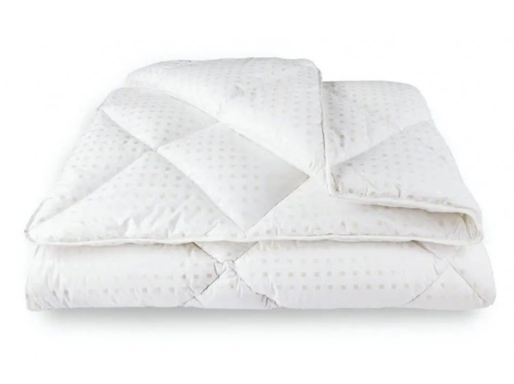 Одеяло зимнее ТЕП. Лебяжий пух в тике, металлизированная печать – квадрат