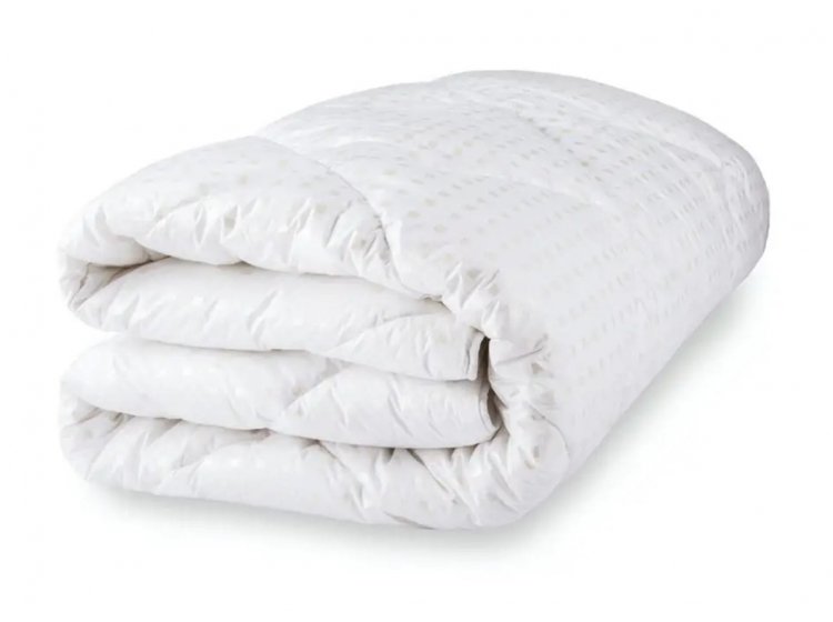 Одеяло зимнее ТЕП. Лебяжий пух в тике, металлизированная печать – квадрат