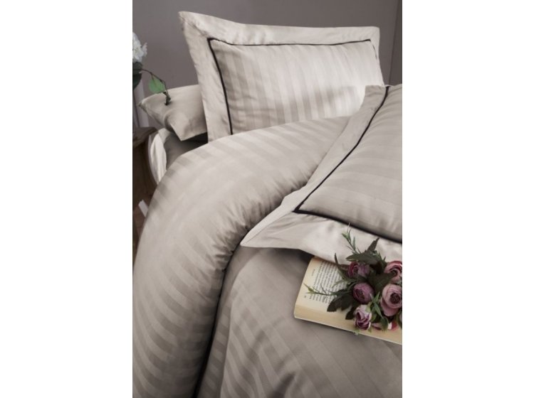 Постельное белье First Choice. Deluxe Satin Novel Line Cappuccino