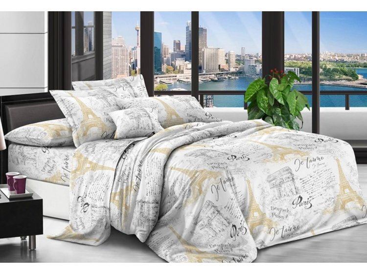 Постельное белье Sofia. Поликоттон СПК-193 Парижские мотивы