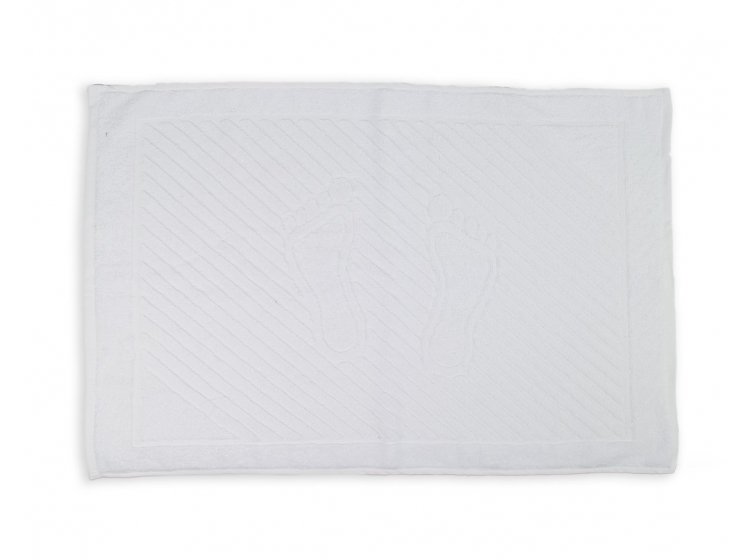 Полотенце-коврик для ног Home line. Белого цвета