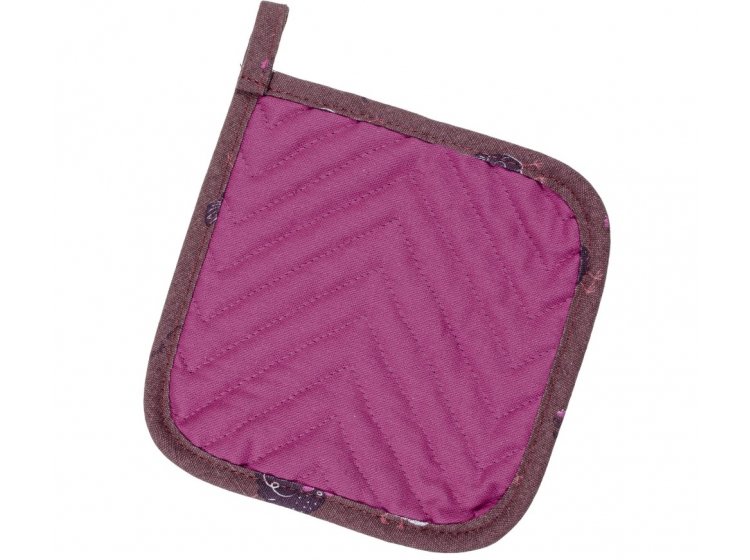 Прихватка для кухни Home Line. Прогулянка з курчатами цвета бордовый/фуксия