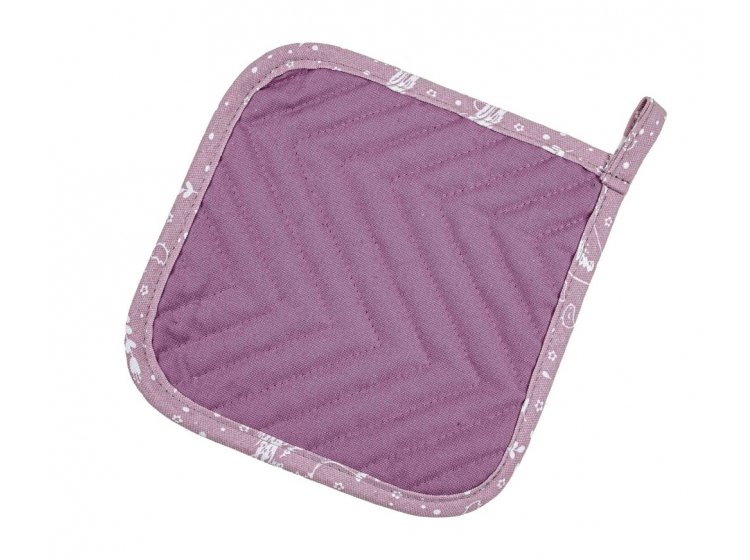 Прихватка для кухни Home Line. Курочки цвета лиловый/махровая сирень