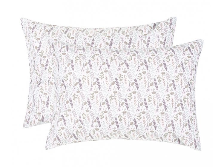 Набор наволочек Home Line. Бязь Цвітіння трав рожевий 140