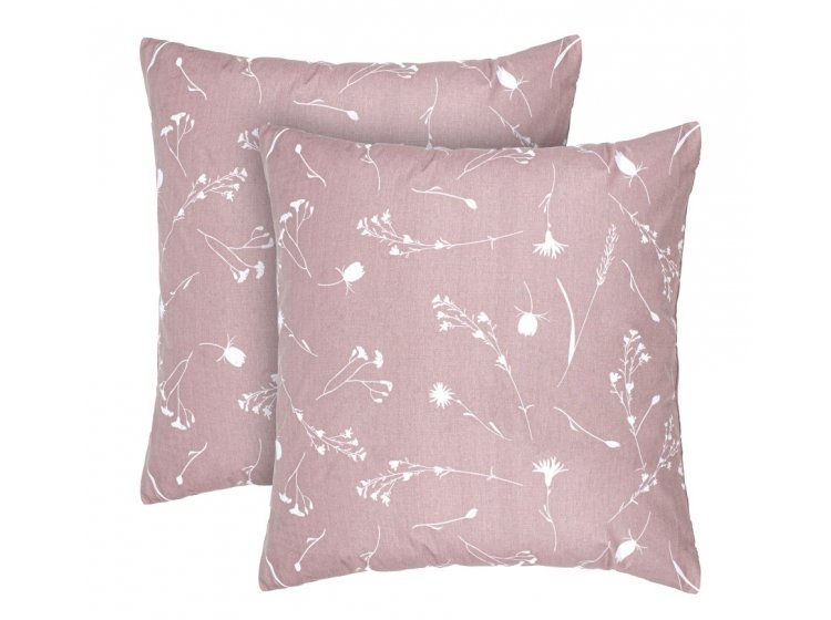 Набор наволочек Home Line. Бязь Волошки рожево-ліловий 140
