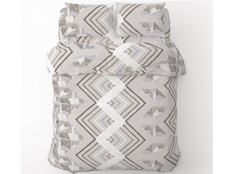 Постельное белье Home Line. Бязь Захопленність бузково-бежевий