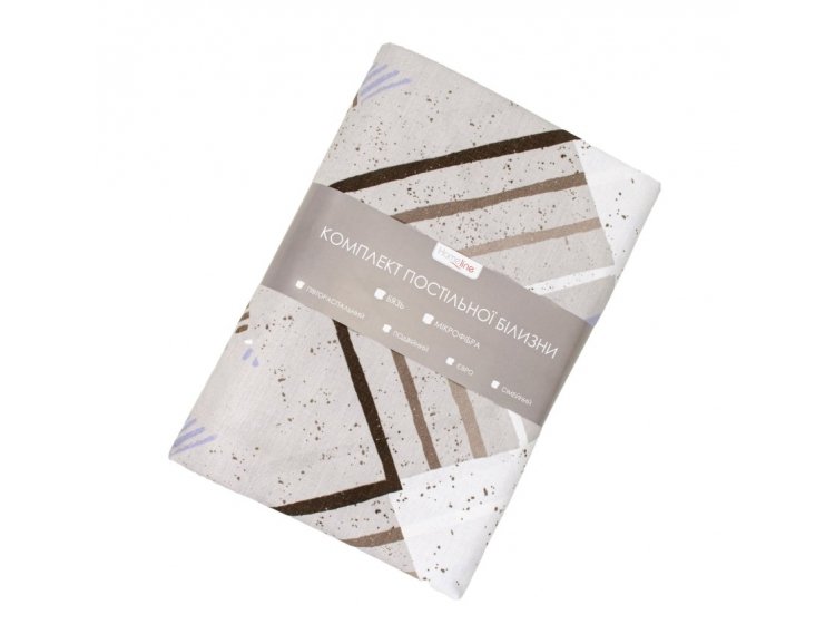 Постельное белье Home Line. Бязь Захопленність бузково-бежевий