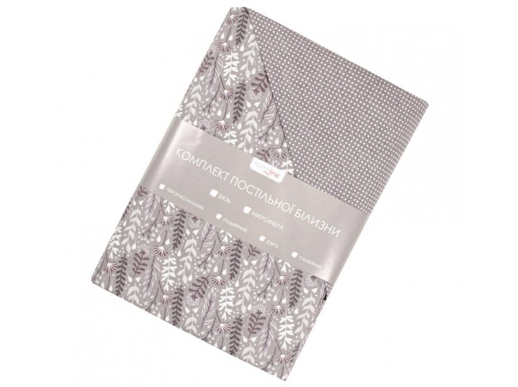 Постельное белье Home Line. Бязь Цвітіння трав/Пшоно ліловий