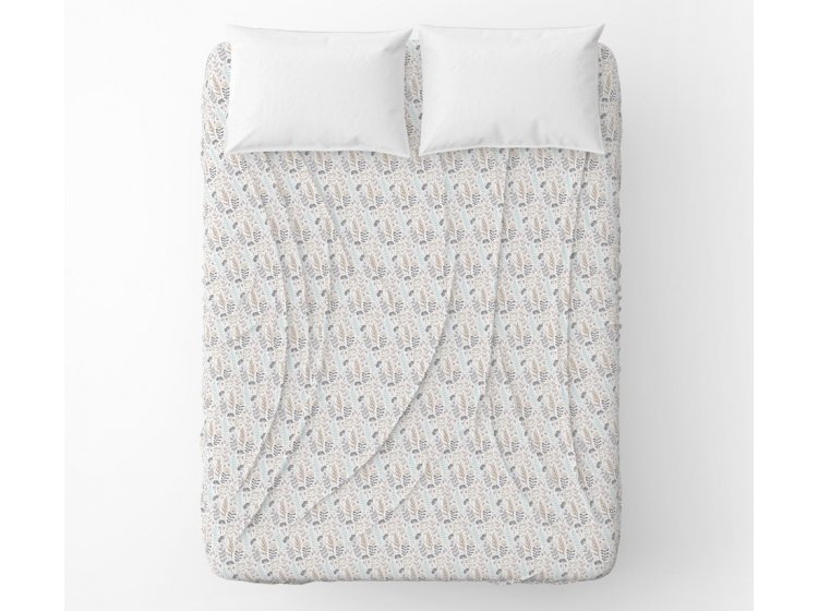 Простынь Home Line. Бязь Цвітіння трав блакитний