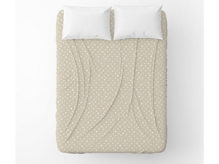 Простынь Home Line. Бязь Горох бежевий