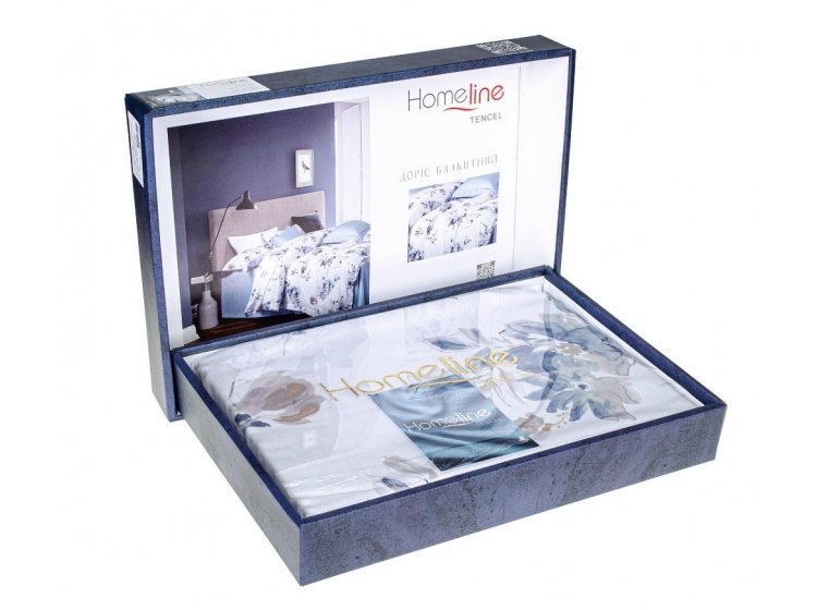 Постельное белье Home Line. Тенсел Доріс Блакитний