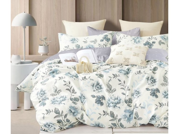 Постельное белье Home Line. Сатин Квітковий Блюз