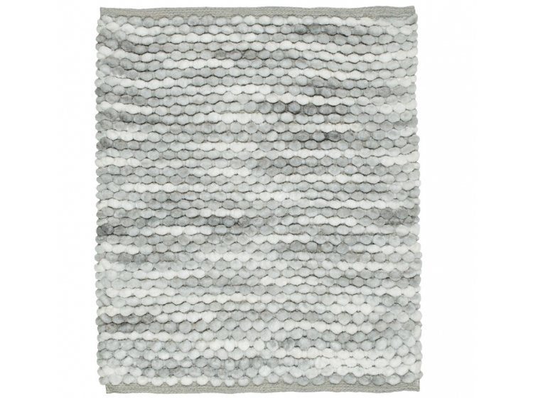 Коврик Home Line. Shady бело-серый