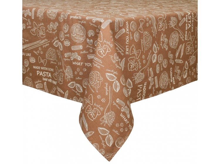 Скатерть Home Line. Паста цвета светло-коричневый/суровый