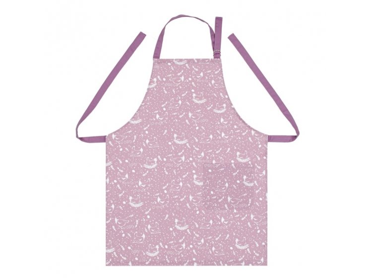 Фартук кухонный Home Line. Курочки лиловый/махровая сирень