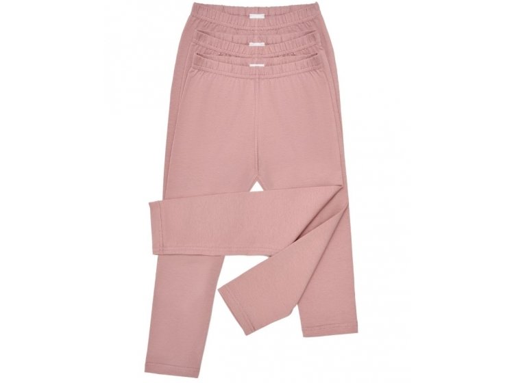 Лосины детские из хлопка German Volf. 24073-1 розового цвета, набор из 3-х штук