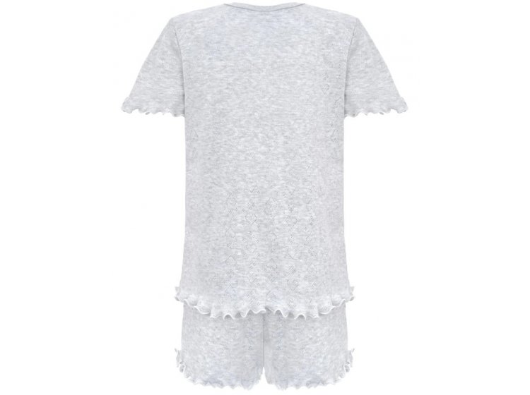 Пижама детская трикотаж сердечко German Volf. 24125 серого цвета