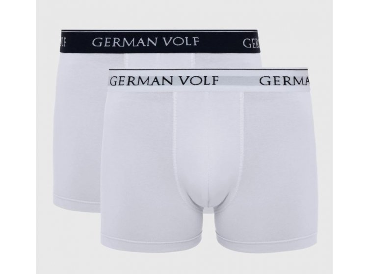 Трусы боксеры мужские 2 шт. German Volf. 23102-1 белого цвета