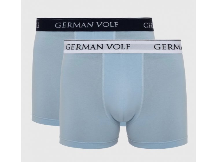 Боксеры мужские 2 шт. German Volf. 23103-1 хлопок голубого цвета