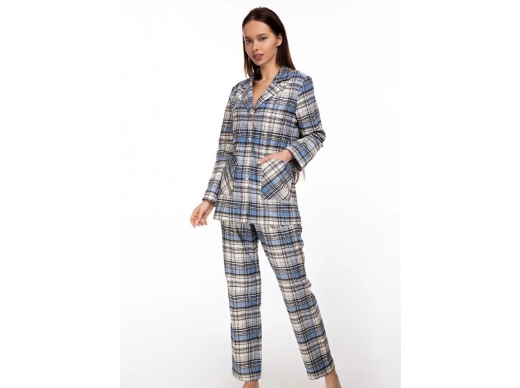 Пижама фланелевая German Volf. 00065 рубашка и брюки