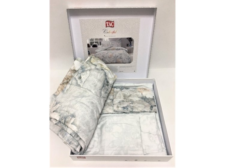 Постельное белье TAC. Сатин Digital Seine Grey