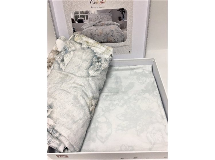 Постельное белье TAC. Сатин Digital Seine Grey